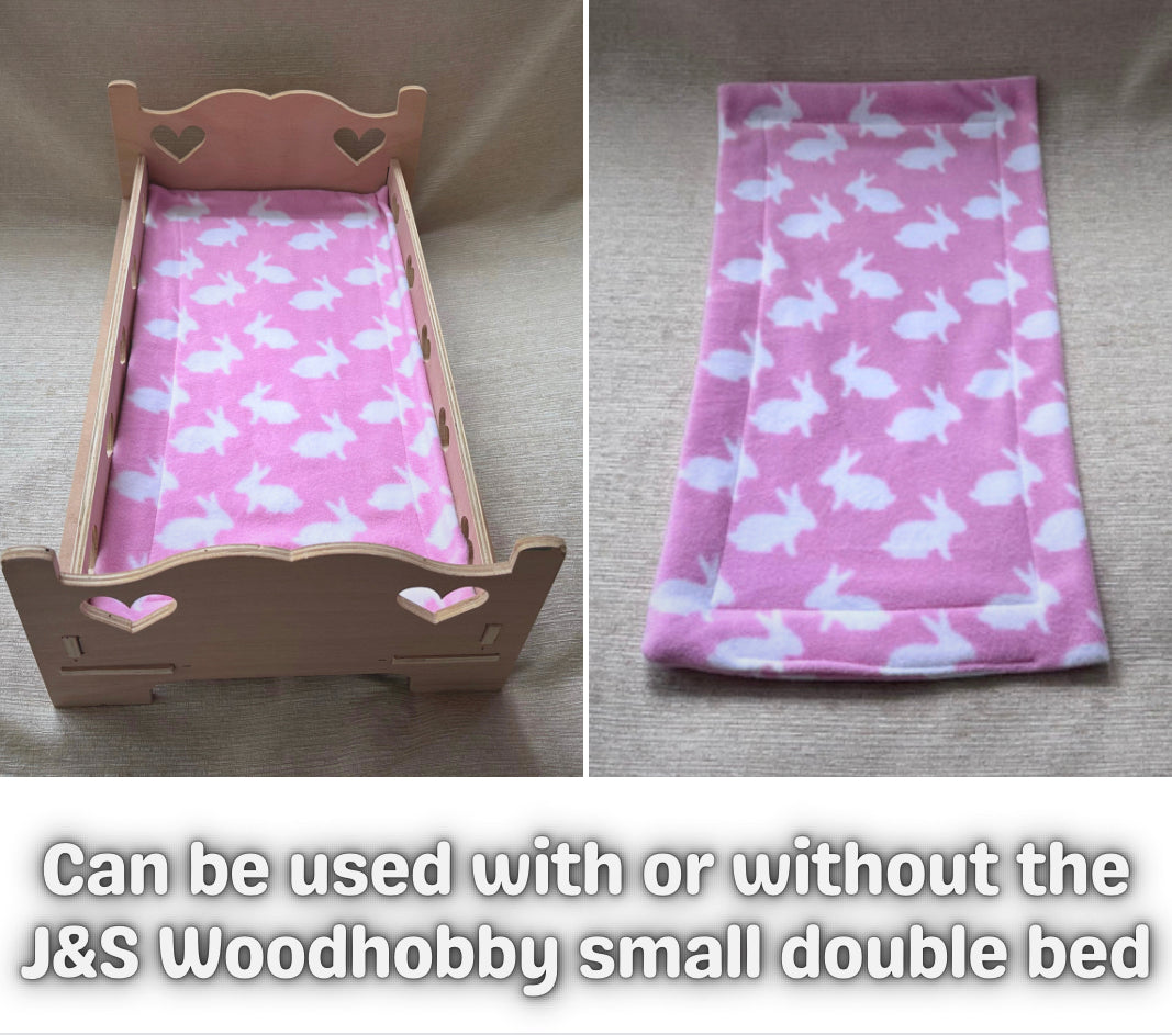 Fleece Blanket (fits J&S Bunny Bits/ Woodhobby Bed)